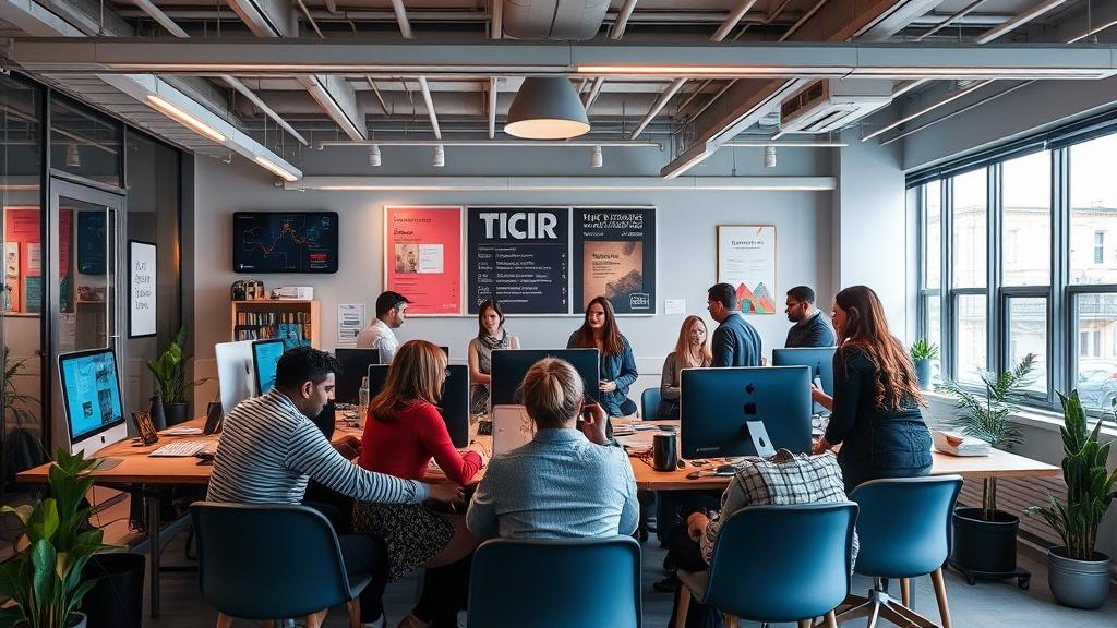 A photo of a marketing agency. A photo of a marketing agency.фото